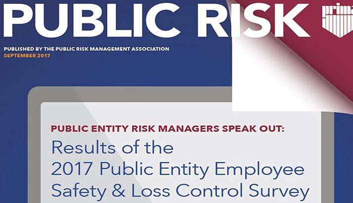 Public Risk Magazine Article Features Results of the 2017 Public Entity Employee Safety & Loss Control Survey 