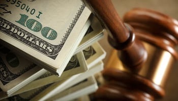 Dollars and gavel